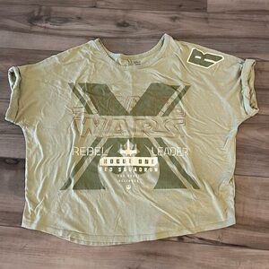Star Wars Disney Store Rebel Leader T-Shirt Green Womens Size XL